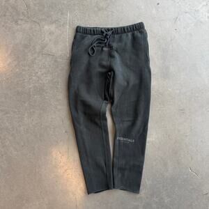Vintage Y2k Essentials Fear of God Black Drawstring Sweatpants Women's Small